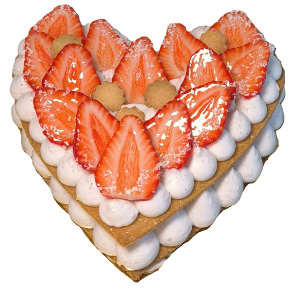 Délice fraise coco (6 parts)